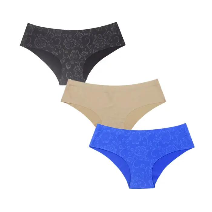 Culotte sans couture pour femme, sous-vêtement mignon, taille basse, Hipster, Ultra-mince