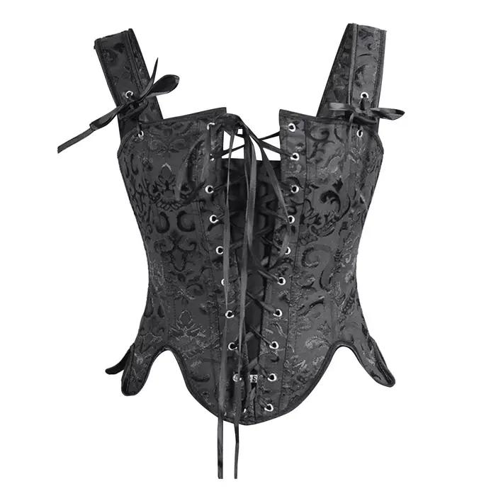 Steampunk Corsets femmes Sexy Spaghetti sangle à lacets Jacquard haut bustier taille mince corps Sha