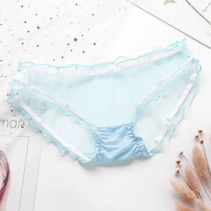 Femme doux caleçon Lingerie Sexy personnalité Transparent dames multicolore culotte femme intimes sl