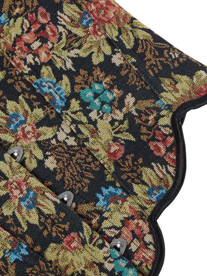 Corset en arête de poisson pour femme, sans dentelle jacquard, chemisier spoant le corps, fronces audi-ceinturées, palais, nouveau