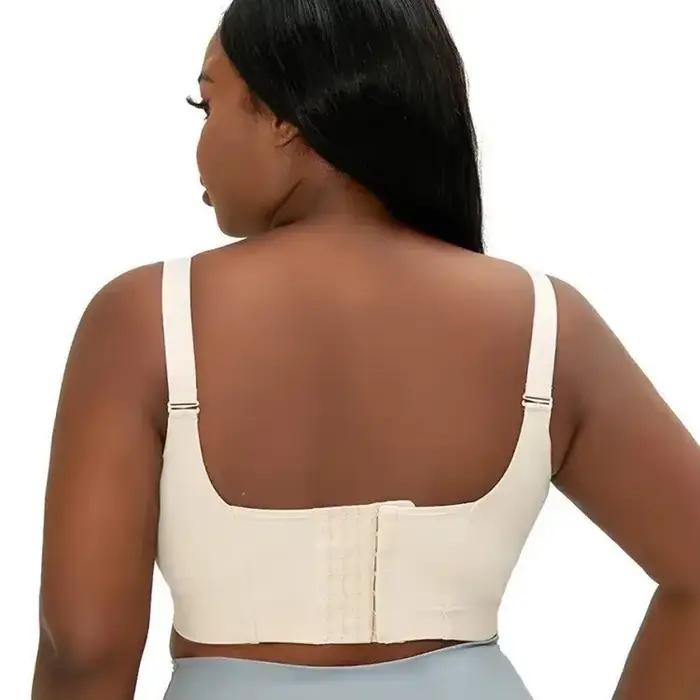 BrasPlus taille sans couture anneau en acier soutien-gorge de sport Anti-affaissement col en v profond dos nu sous-vêtements en Nylon de la chine continentale pour hommes et W