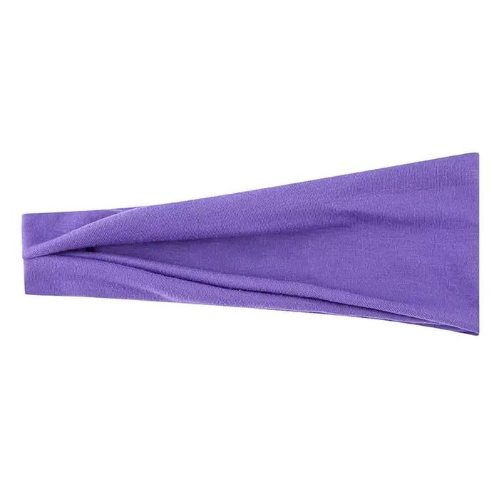 Dámska čelenka Turban jednofarebná elastická páska na vlasy Joga
