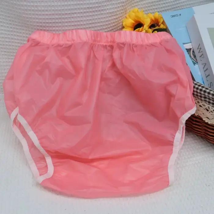 Culottes d'incontinence pour adultes en plastique TPU, imperméables, réutilisables, couvre-couches anti-fuites, sous-vêtements spéciaux pour besoins particuliers