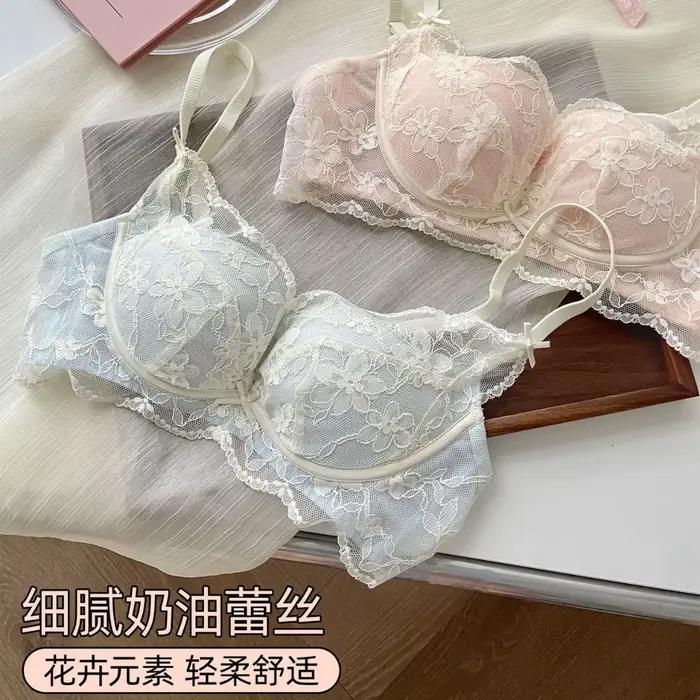 Soutien-gorge en dentelle sans fil avec fermeture dos pour femmes élégant et confortable pour toutes les occasions quotidiennes