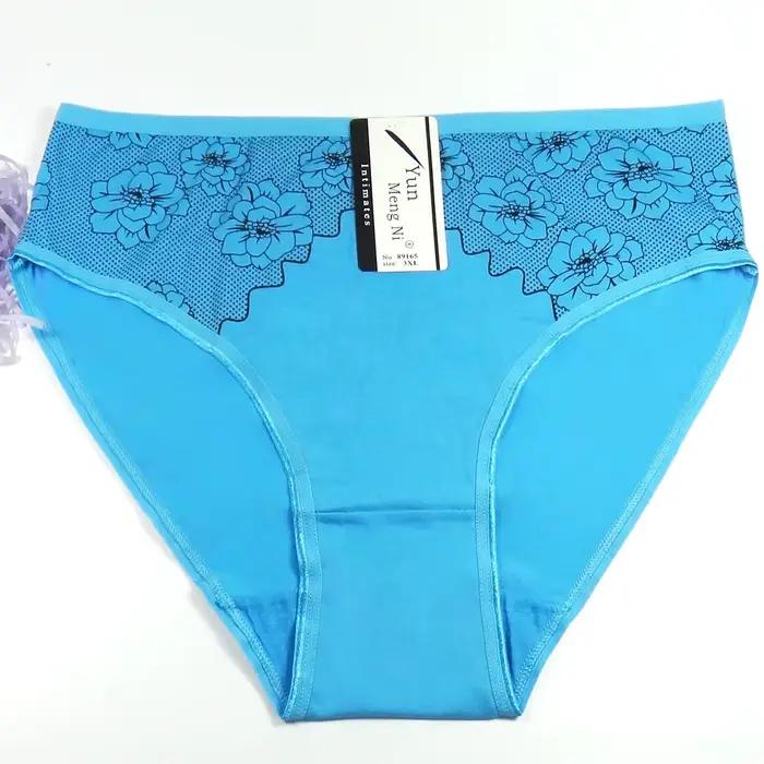 Culotte femme Grande taille dame maman pantalon en coton couleur pure femmes Grands yards 2XL/3XL/4XL 6 pcs/lot