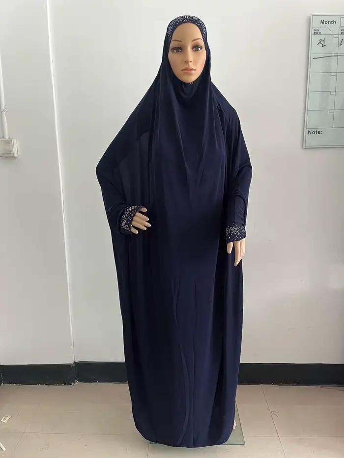 H098 voľná veľkosť Muslimské šaty na modlitbu Khimar kaftan Burka Abaya