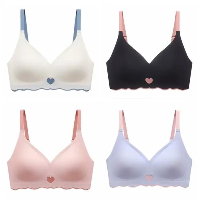 Soutien-gorge sans fil ajusté, antichoc, push-up, sans couture, effet galbant, réglable, pour le sport, pour filles et femmes