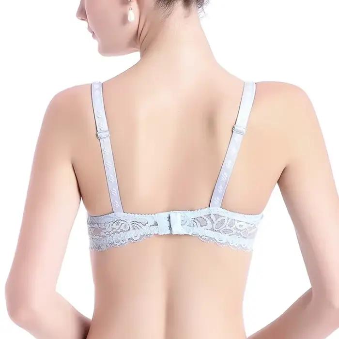 Soutien-gorge sexy en dentelle transparente pour femmes, confortable, élastique, à armatures, solide, respirant, sous-vêtements chauds, également précieux