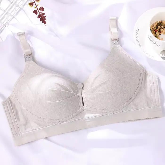 Soutien-gorge d'allaitement pour femmes, sous-vêtements d'allaitement, soutien-gorge pour l'alimentation, vêtements de grossesse, boutons haut et bas