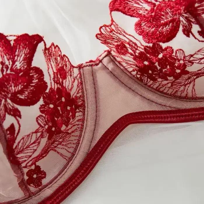 Élégant noir Sexy nuisette à armatures soutien-gorge ensemble de sous-vêtements fête Club nuit femmes Chef ultra-mince ensemble de sous-vêtements