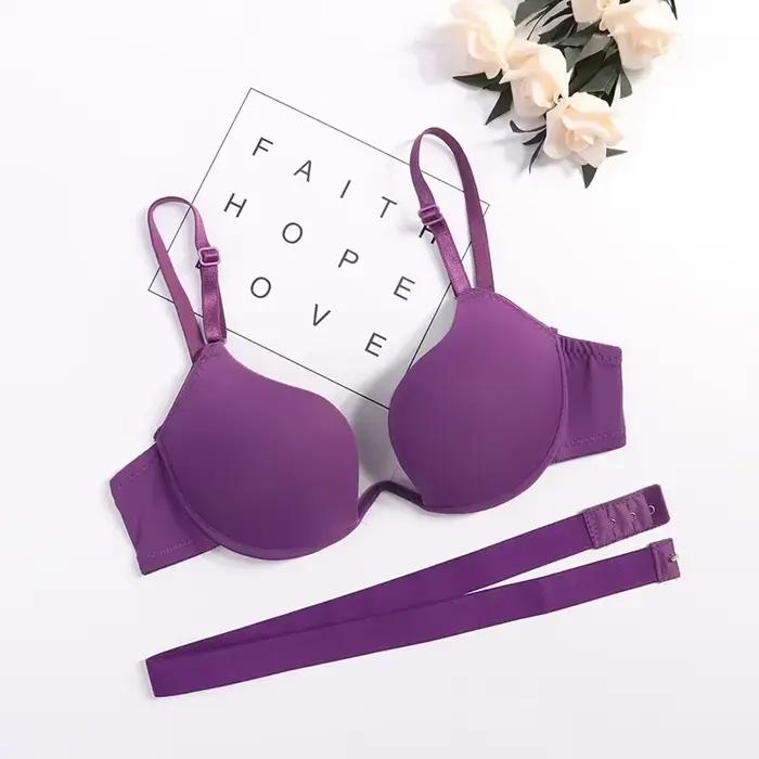 Soutien-gorge Push Up pour femmes, coupe basse, Sexy, dos nu, Invisible, Convertible, sans couture, plongeur en forme de U profond, robe de soirée