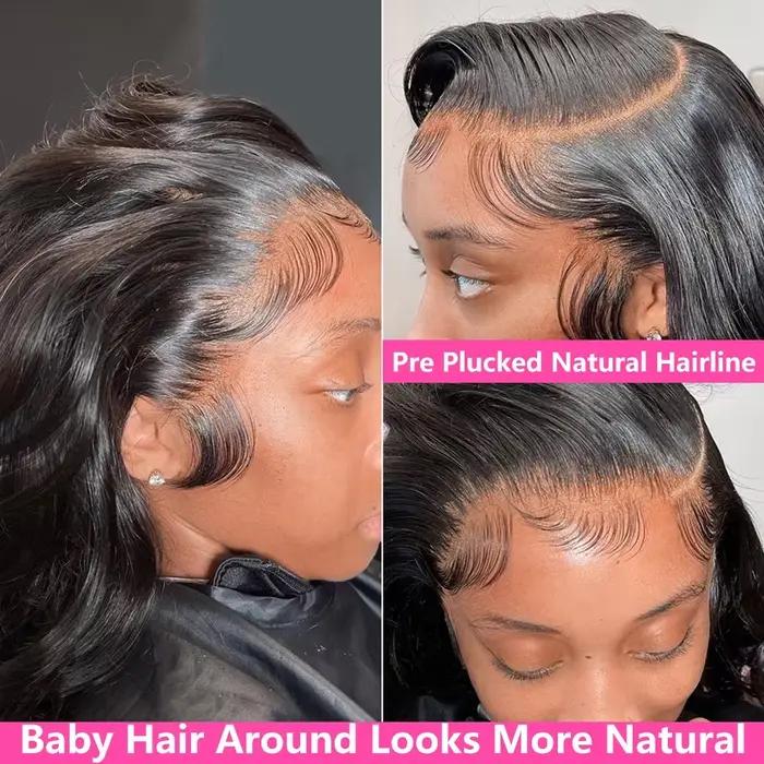 HD priehľadná čipková predná parochňa 13x4 13x6 Body Wave predholená