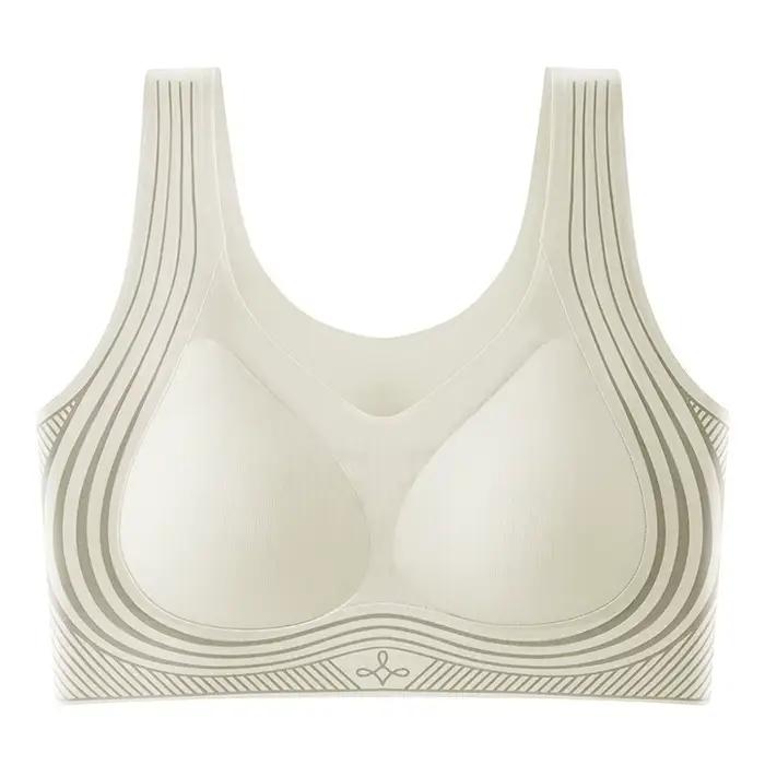 Soutien-gorge sans coutures, doux et confortable pour femme, minimisant, sans rembourrage, sans armatures, pour le sport