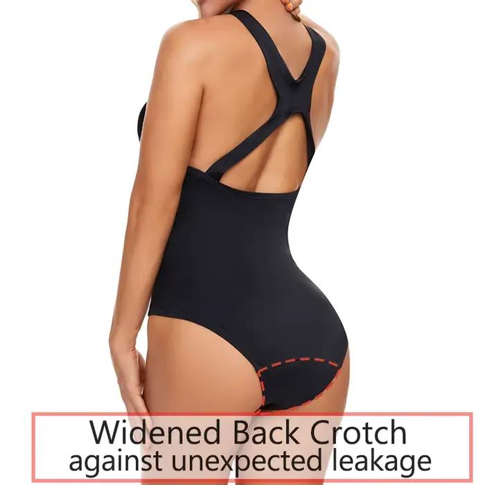 Maillot de bain menstruel pour femmes, maillot de bain une pièce, culotte menstruelle, imperméable