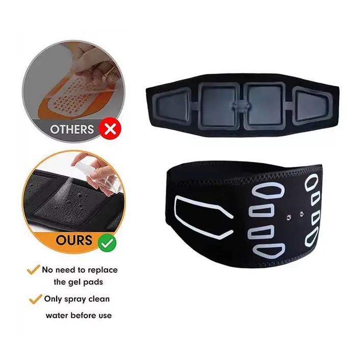 Ceinture de tonification abdominale, entraîneur d'abs, Toner musculaire, masseur de taille, Rechargeable, entraînement musculaire abdominal, Massage de Fitness du ventre