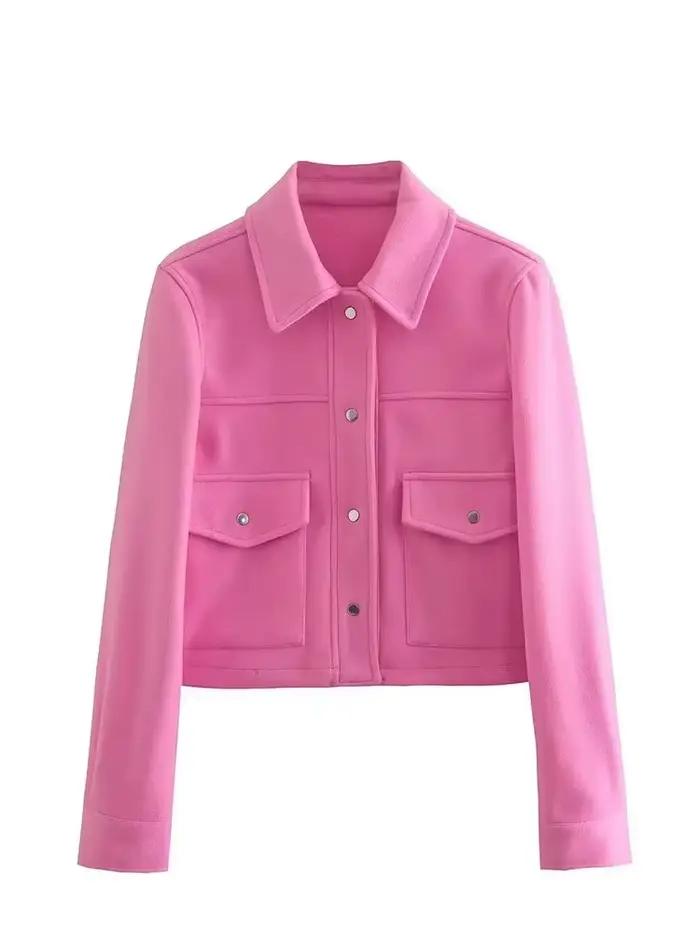 Veste en polyester élégante HH avec col carré pour femmes occasions formelles et quotidiennes