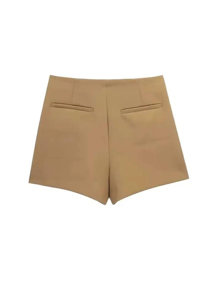Dámske módne pareo asymetrické šortky sukne Vintage vysoký pás bočný zips žena sukňa