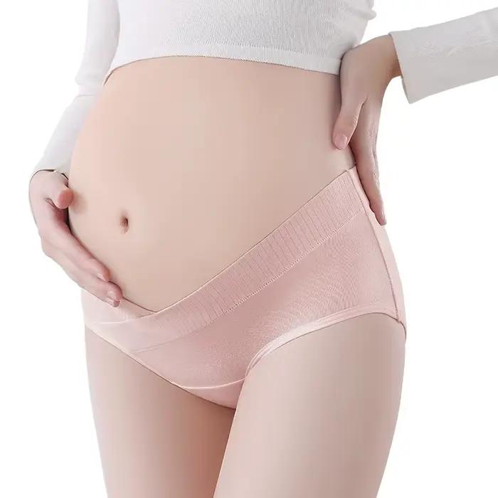 Mode coton culottes pour femmes enceintes vêtements respirant en grossesse sous-vêtements de maternité vêtements de maturnité culotte maternelle