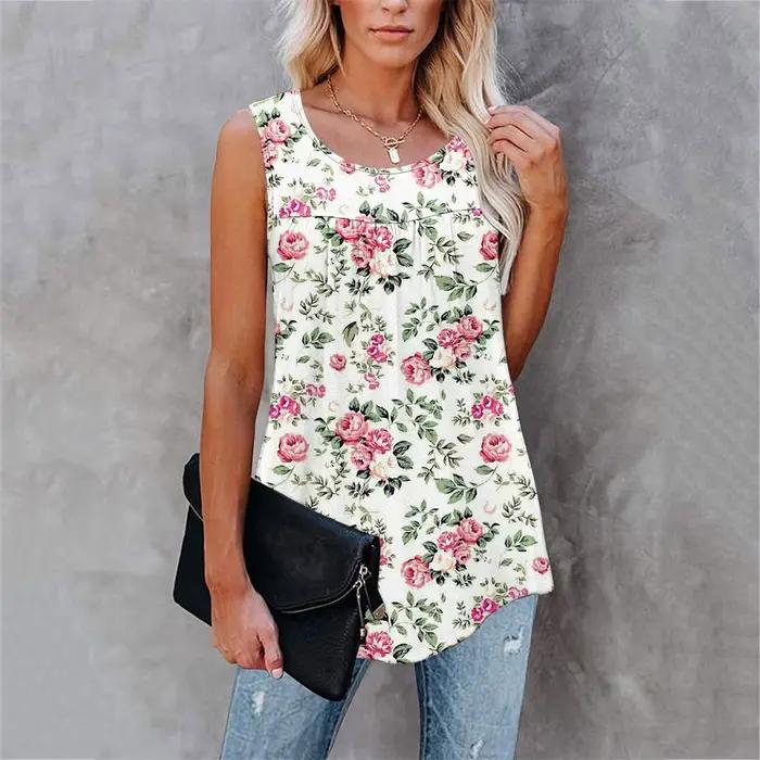 T-shirt féminin décontracté avec décoration florale pour les femmes, idéal pour les journées estivales et les occasions spéciales