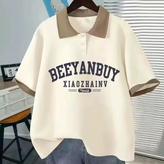 Voľné japonské polo s krátkym rukávom