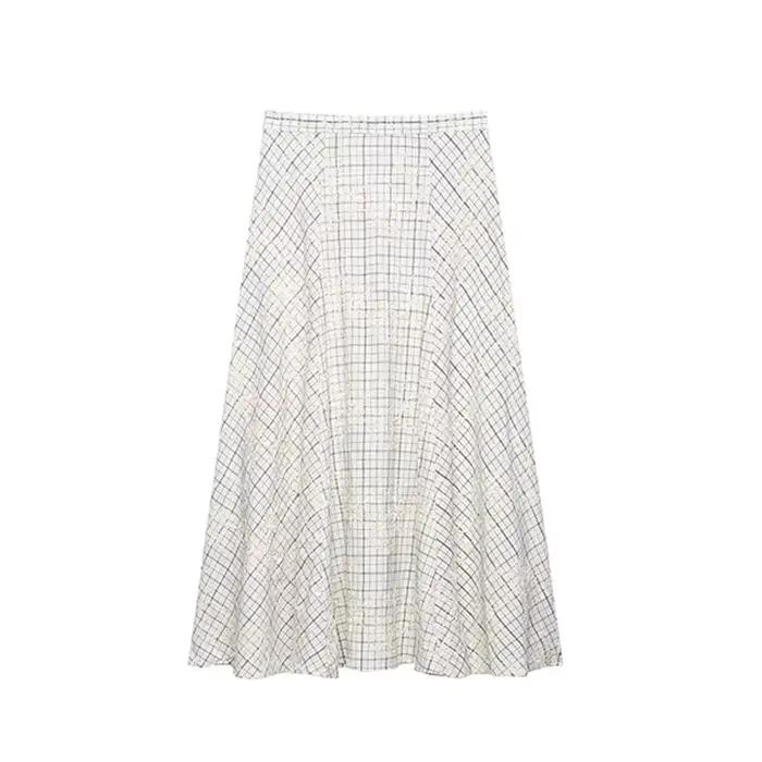 Ensemble blouson brodé et robe midi en forme de trapèze style Y2K pour femmes printemps été occassions spéciales