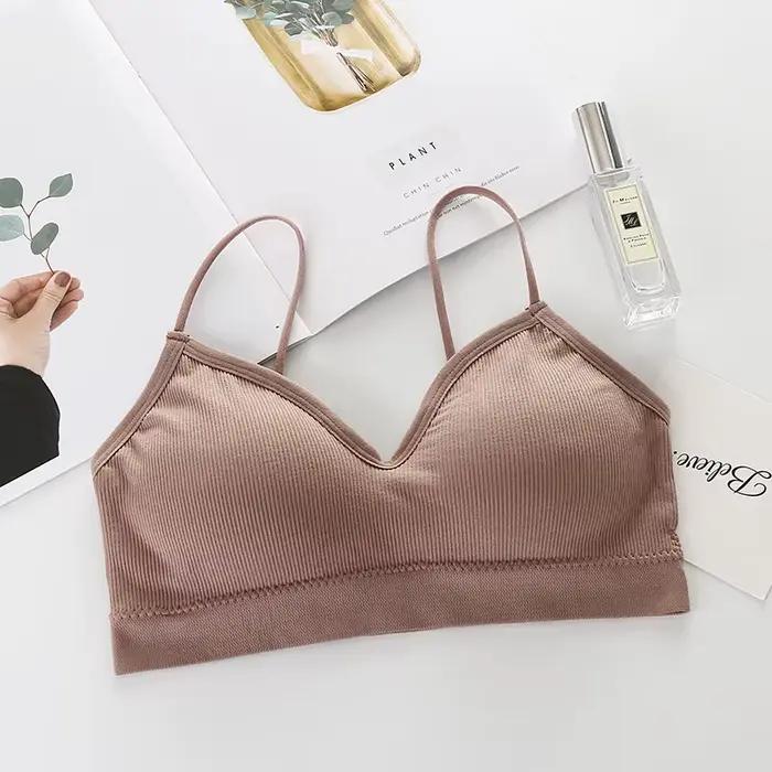 Soutien-gorge de sport dos nu pour femme, séchage rapide, élastique, rembourré, col en V, lingerie sexy, couleur unie, fitness, yoga, respirant