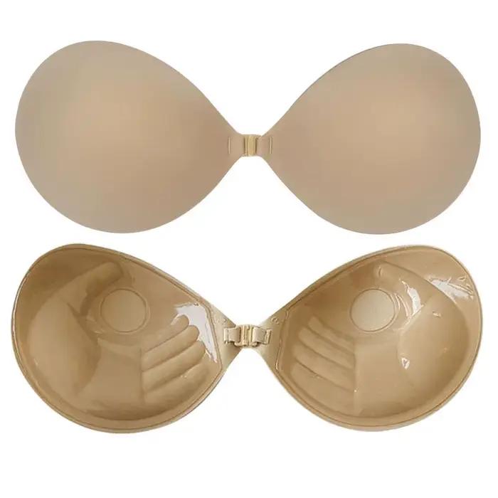 Super vente été femmes poitrine autocollants soulever soutien-gorge nu auto-adhésif soutien-gorge couverture Invisible soutien-gorge Silicone Pad Sexy bretelles poitrine