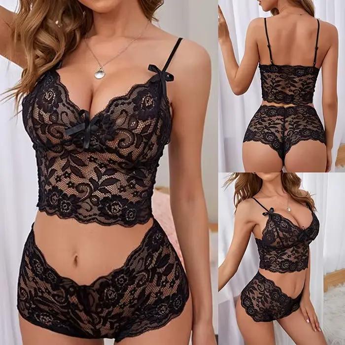 Dámske sexy súpravy podprseniek s čipkovanými ramienkami