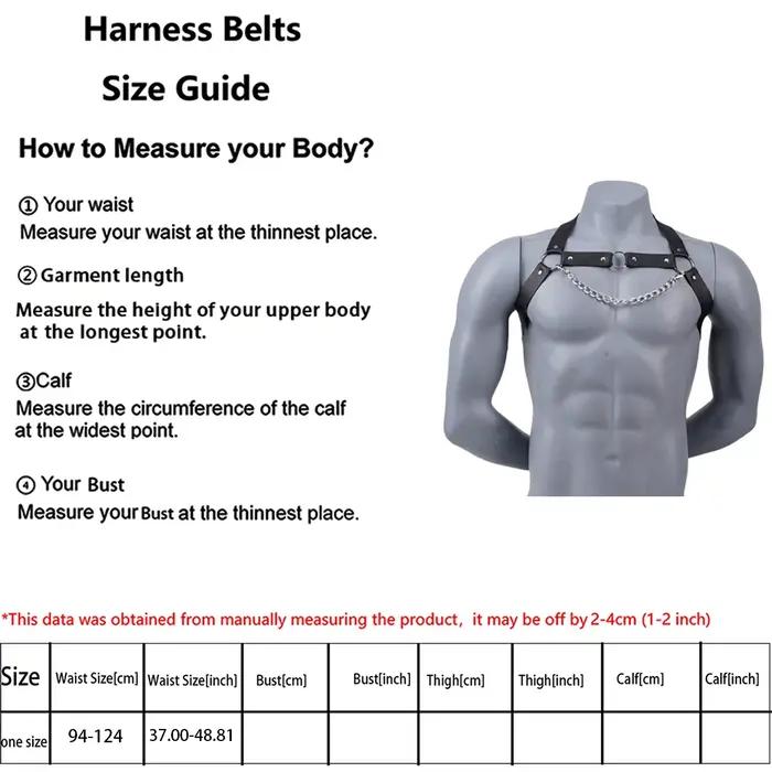 Harnais de poitrine en cuir avec chaînes, tenue quotidienne, lingerie chaîne de corps en cuir, accessoires vestimentaires, harnais de poitrine en cuir avec chaînes