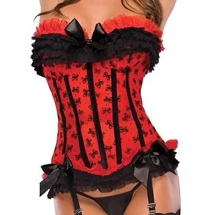 Corset sexy en dentelle avec fermeture éclair sur le côté pour femme, bustier floral, body shaper, vintage, pas cher