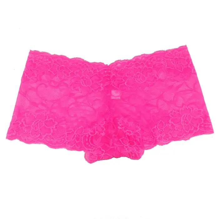 Culottes fines en dentelle pour femmes, sous-vêtements d'été bon marché, shorts transparents confortables, boxers pour femmes, vêtements intimes féminins