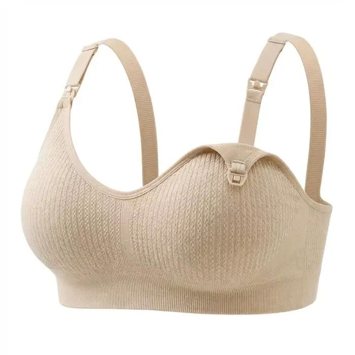 Soutiens-gorge d'allaitement confortables anti-affaissement sans armatures, sous-vêtements d'allaitement, soutien 3D, soutien-gorge de maternité doux et sans coutures pour femmes