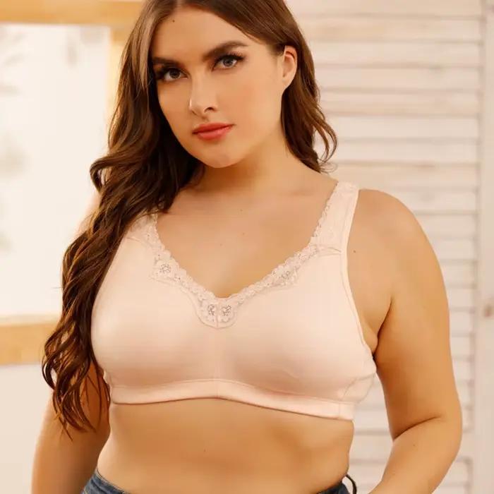 Soutien-gorge pour femme en coton et nylon avec dentelle, ultra fin et confortable pour tous les jours occasions spéciales