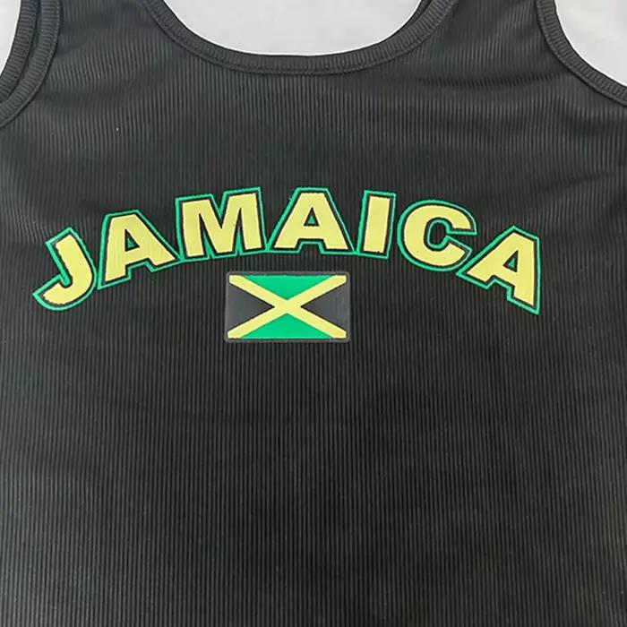 JAMAICA - Čierne glazúrované tielko pre ženy