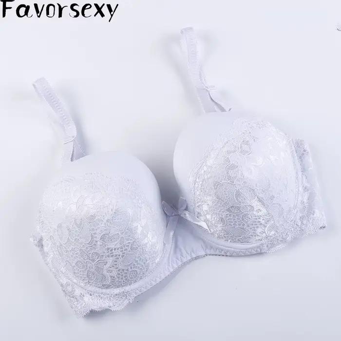 Vyšívaná čipkovaná push-up podprsenka pre ženy