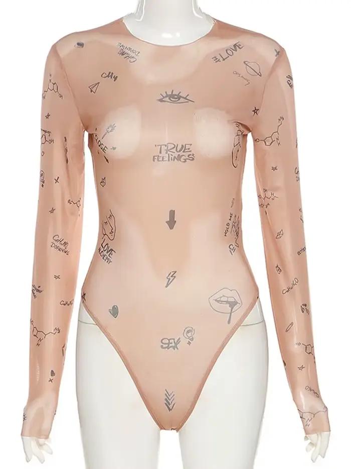 Jednodielny obtiahnutý a sexy top pre ženy