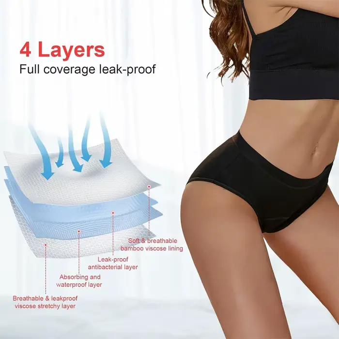 Culottes menstruelles waterproof sans serviettes hygiéniques pour femmes absorption intense grande taille confort durable usage quotidien et nuit occasions variées