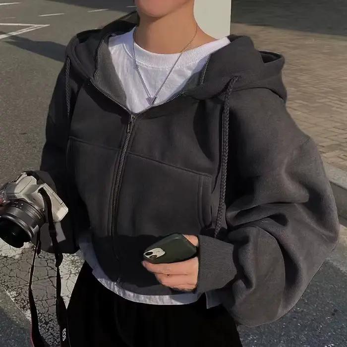 Kórejská mikina s kapucňou pre ženy