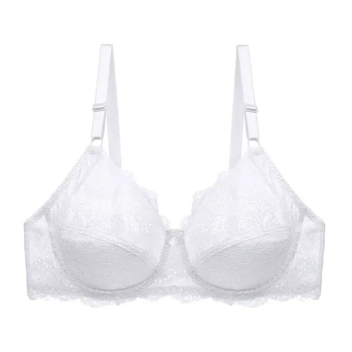Soutien-gorge en dentelle grande taille soutien-gorge femmes sous-vêtements Bralette haut court Sexy femme soutien-gorge grand BH bustier tubulaire femme Push Up brassière soutien-gorge lacé