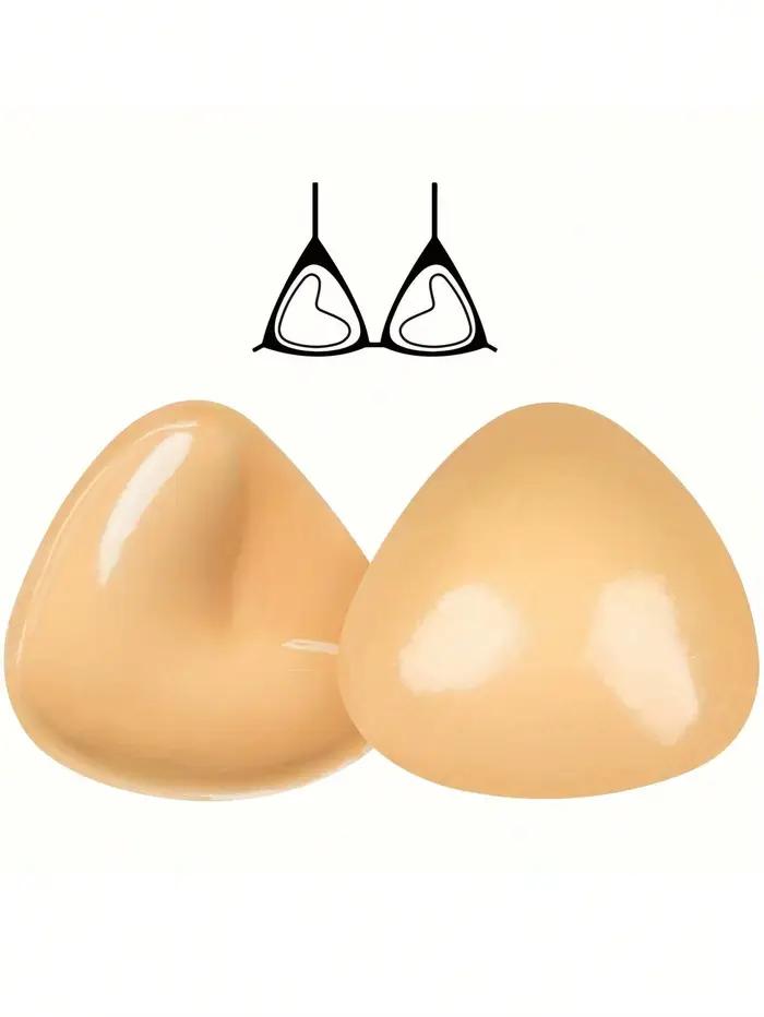 2/1 paires d'inserts de soutien-gorge adhésifs double face, inserts de soutien-gorge adhésifs effet neige, soutien-gorge push-up adhésif, coussinets auto-adhésifs pour un effet liftant ultra instantan
