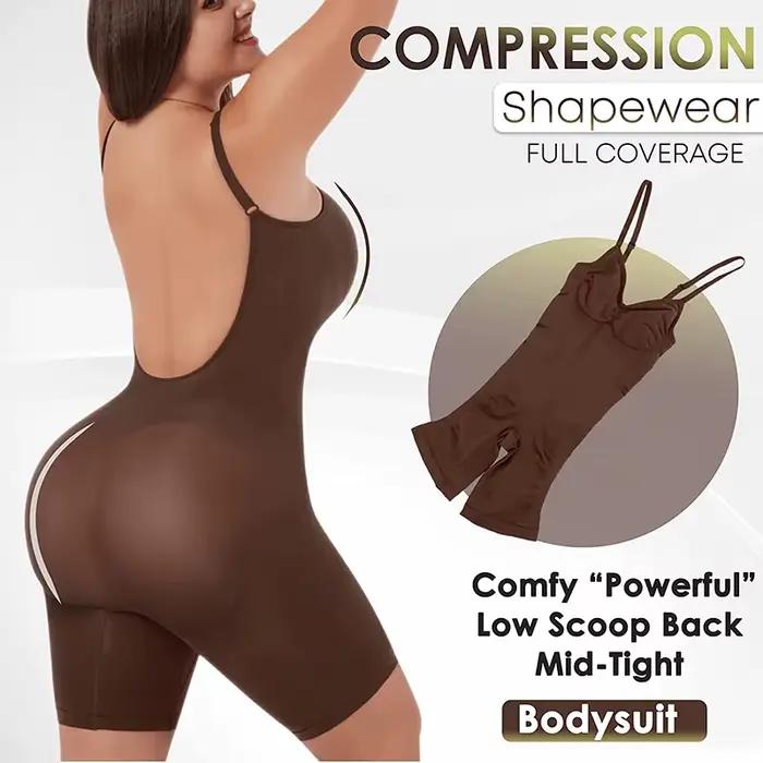 Combinaison dos nu sans couture pour femmes, combinaisons de batterie, vêtements en saillie à couverture complète, cuisse mince, corps trempé, bas du dos, lifting des fesses, amincissant