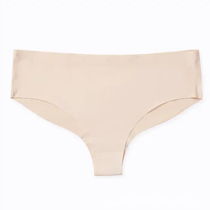 BZEL-Culotte sans couture pour femme, sous-vêtement féminin, lingerie solide, grande taille, média