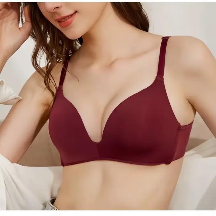 Soutiens-gorge T-shirt sans coutures pour femmes, sous-vêtements lisses invisibles, bralette confortable sans armatures, soutien-gorge basique rembourré pour le quotidien, lingerie sexy S-XL