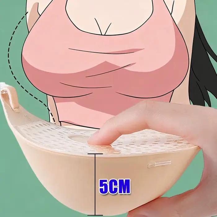 Nouveauté 2026 : Cache-tétons invisibles 5CM, soutien-gorge push-up épais auto-adhésif en silicone pour femme