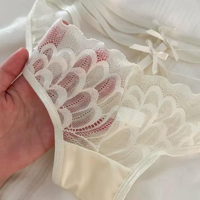 Culottes en Satin pour femmes, Lingerie couleur, sous-vêtements Sexy pour femmes