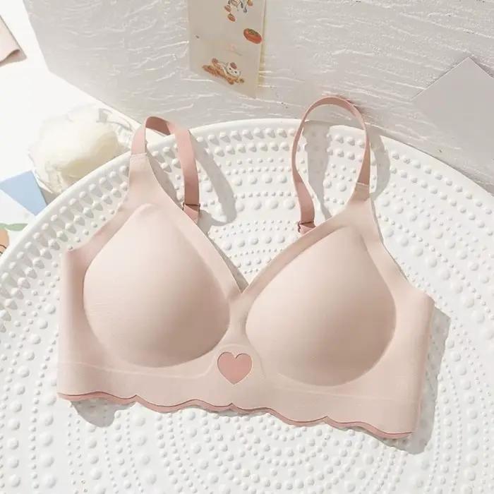 Soutien-gorge sans fil ajusté effet push-up, sans coutures, anti-choc, pour le sport, pour filles et femmes
