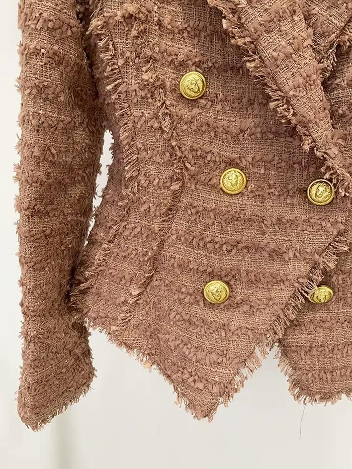 HIGH STREET Novinka 2026 A/W Tvídové sako pre ženy