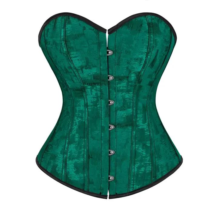Corset Bustier pour femmes fleur à lacets Bustiers surbuste décontracté Jacquard Korsett Costume de la Renaissance médiévale tenues Steampunk