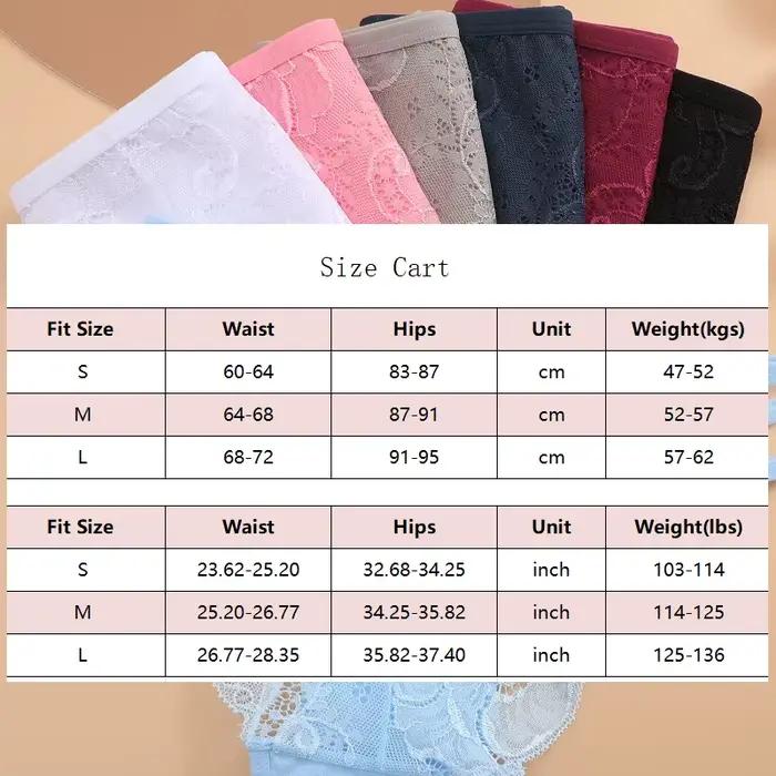 Culotte en dentelle florale pour femmes, 4 pièces/ensemble, slip Transparent et Sexy en dentelle, ajouré, taille basse, sous-vêtements féminins, Lingerie respirante, S-L