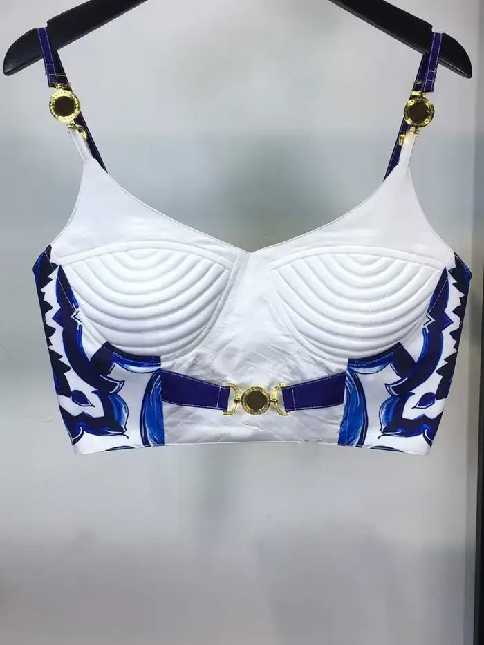Bohémsky letný set z modrobieleho porcelánu pre ženy
